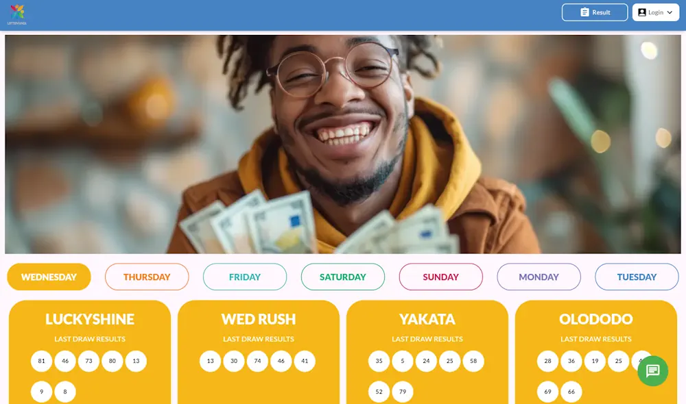 Lottomania Lotto Results Screenshot